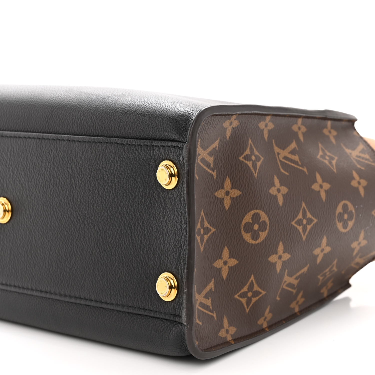 Louis Vuitton Calfskin Monogram On My Side Black 9 of 10