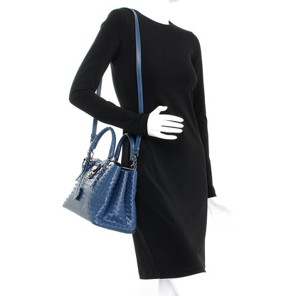 Bottega Veneta Light Calf Intrecciato Small Roma Denim 2 of 8