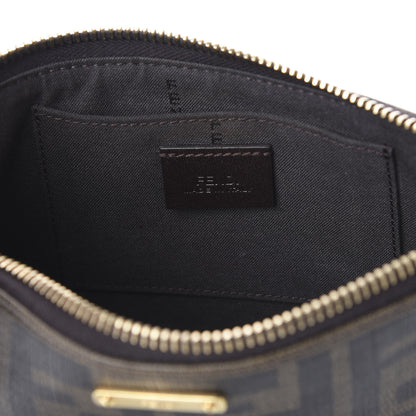Fendi Zucca Spalmati Vitello Elite Pochette Tobacco Ebano 7 of 10