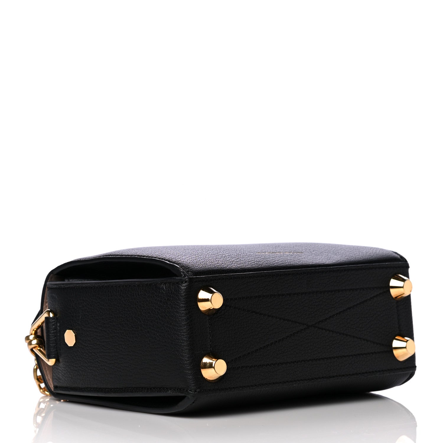 Alexander McQueen Fine Grain Goatskin Box Shoulder Bag 19 Black 3 of 13