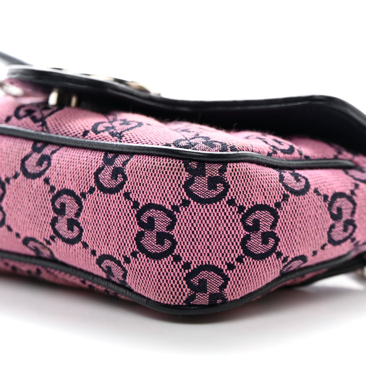 Monogram Multicolor Matelasse Diagonal Super Mini GG Marmont Shoulder Bag Pink Blue