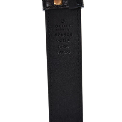 Gucci Azalea Calfskin Matelasse Diagonal Torchon GG Marmont Belt Bag 75 30 Black Romantic Cerise 7 of 11