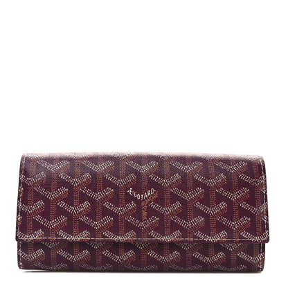 Goyard Goyardine Varenne Long Wallet Burgundy 1 of 7