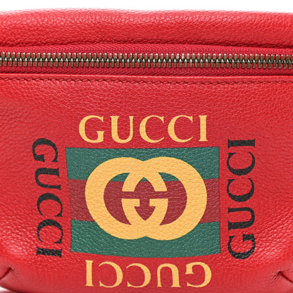 Gucci Grained Calfskin Small Logo Belt Bag Hibiscus Red 8 of 10