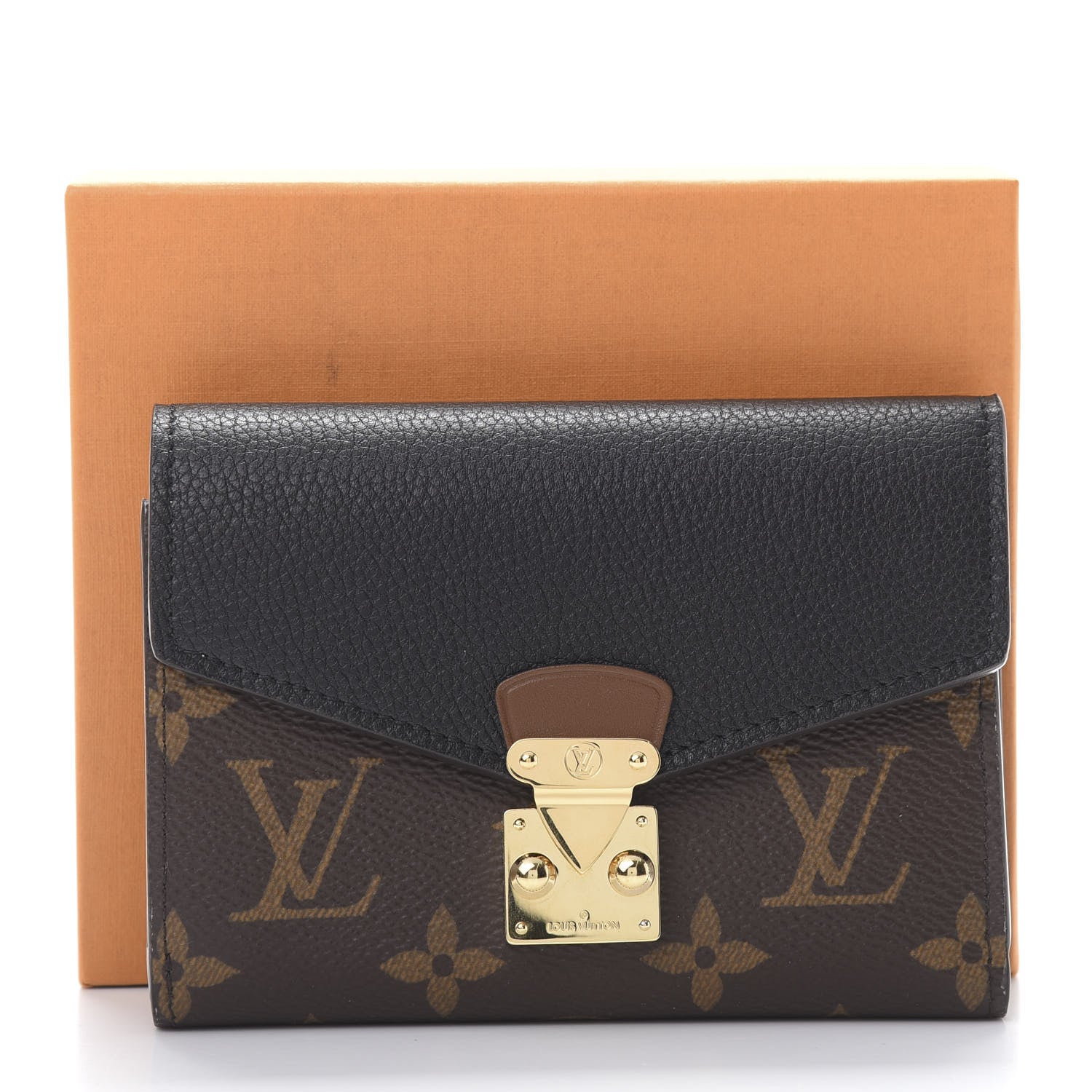 Louis Vuitton Monogram Pallas Compact Wallet NM Black 8 of 8