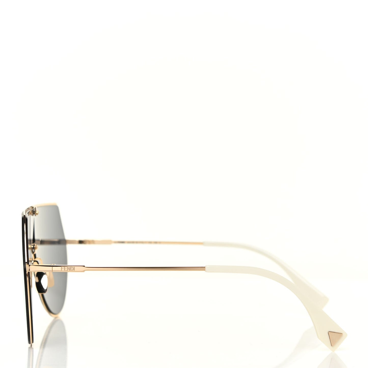 Metal Mirrored Eyeline Sunglasses FF 0193/S Matte Gold