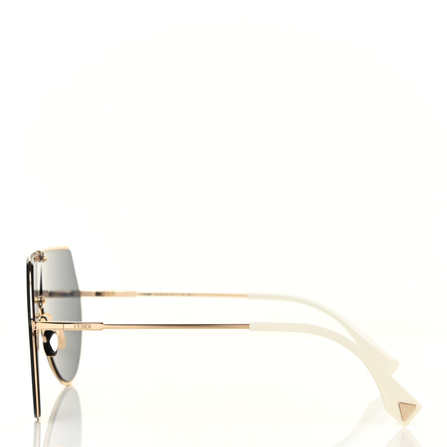 Fendi Metal Mirrored Eyeline Sunglasses FF 0193/S Matte Gold 3 of 7