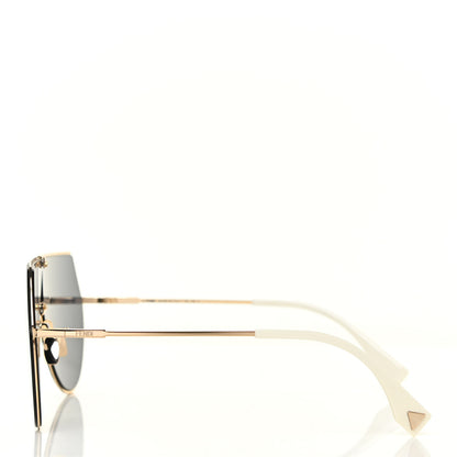 Fendi Metal Mirrored Eyeline Sunglasses FF 0193/S Matte Gold 3 of 7