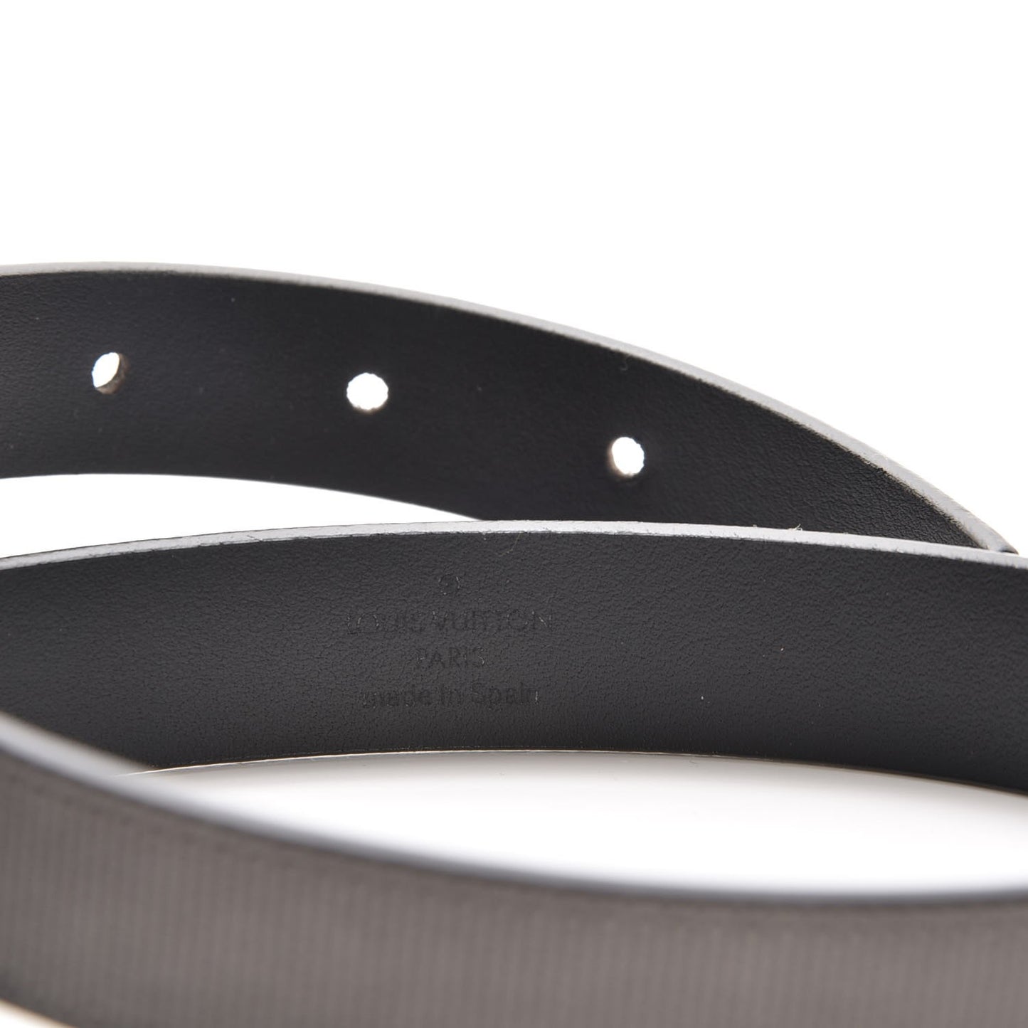 Calfskin Embossed 20MM LV Initiales Belt 80 32