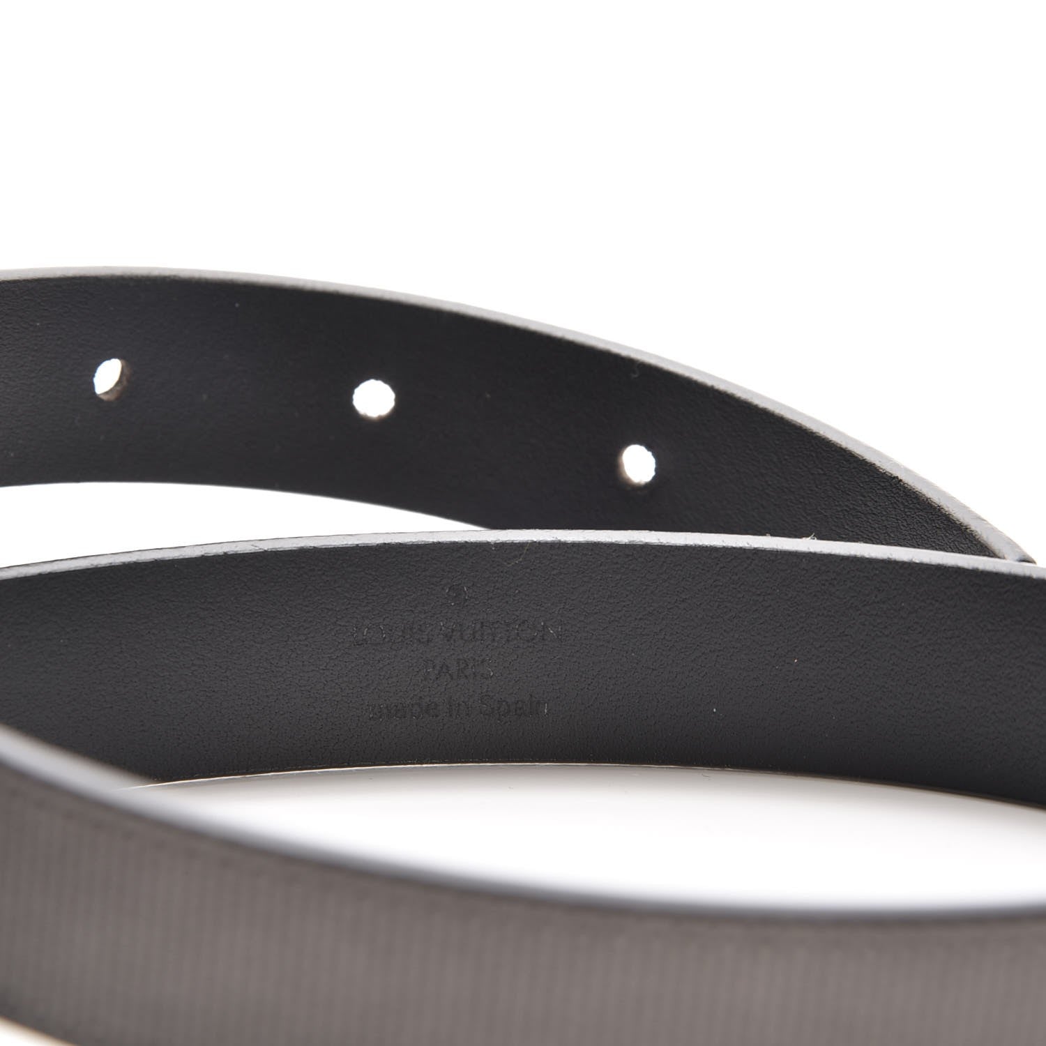 Louis Vuitton Calfskin Embossed 20MM LV Initiales Belt 80 32 6 of 7