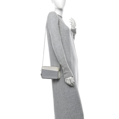 Christian Dior Calfskin Chain Wallet Grey Off White 2 of 13