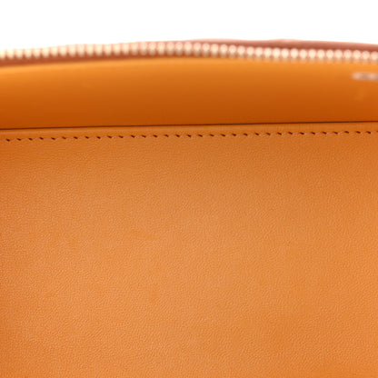 Chanel Lambskin Quilted Small Top Handle Vanity Case With Chain Light Brown Yellow 5 of 11