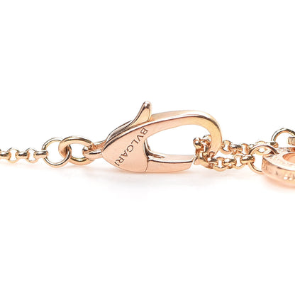 Bulgari 18K Rose Gold Diamond Small B.Zero1 Pave Pendant Necklace 4 of 7