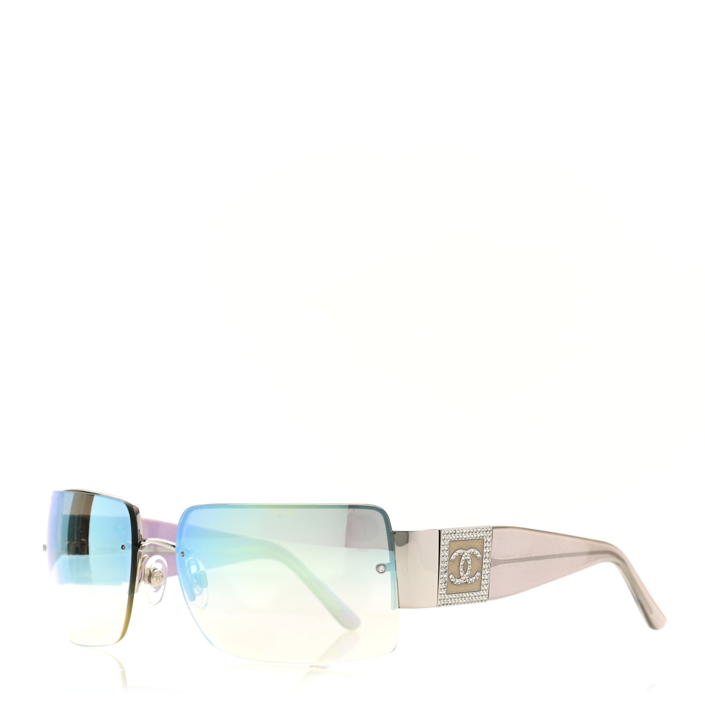 Crystal CC Sunglasses 4095-B Silver