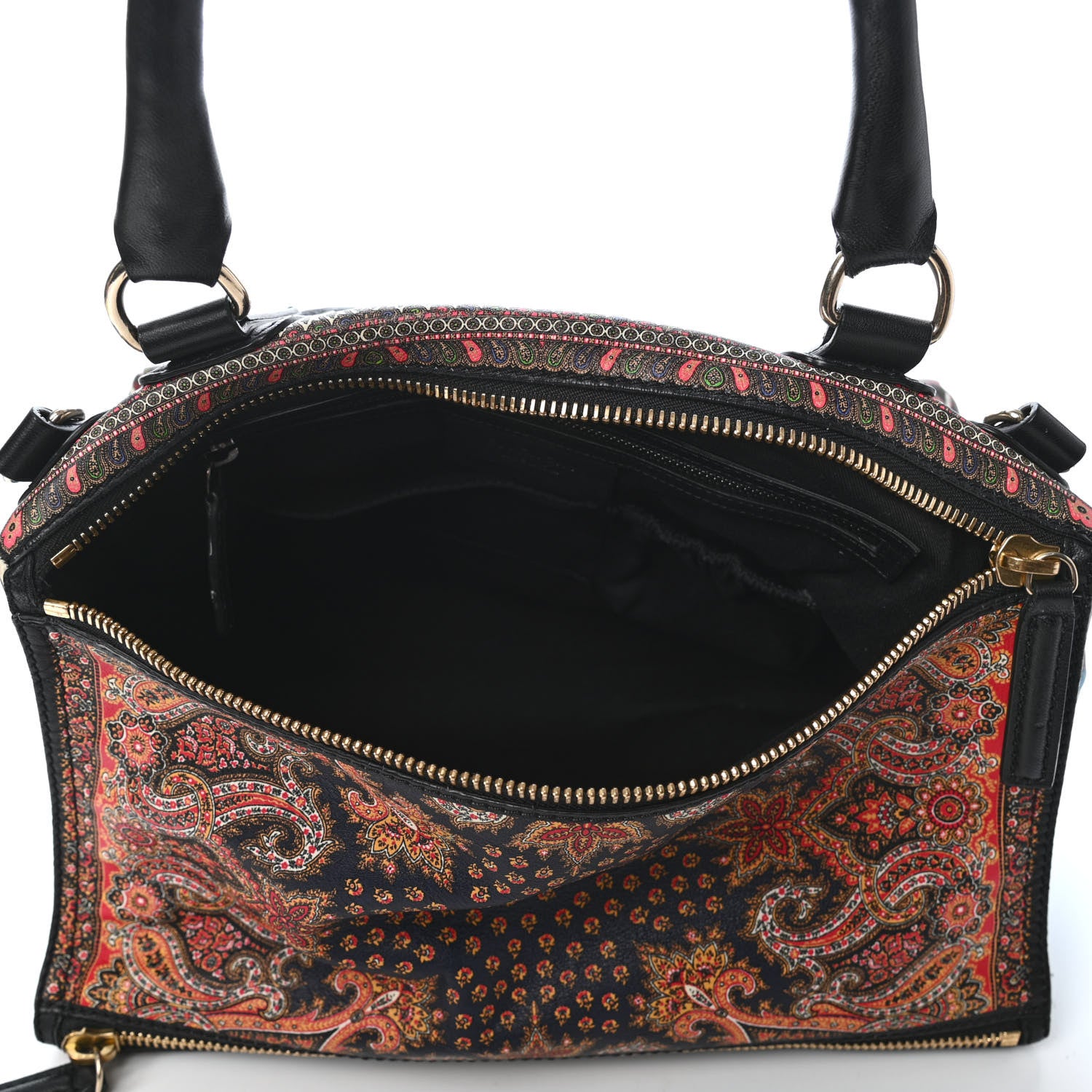Givenchy Lambskin Paisley Print Medium Pandora Brown Multicolor 4 of 4