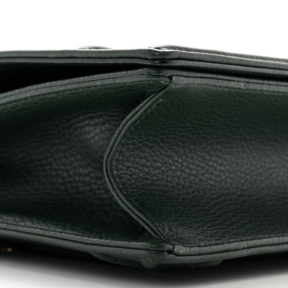 Christian Dior Grained Calfskin Medium Diorama Flap Bag Green 9 of 11