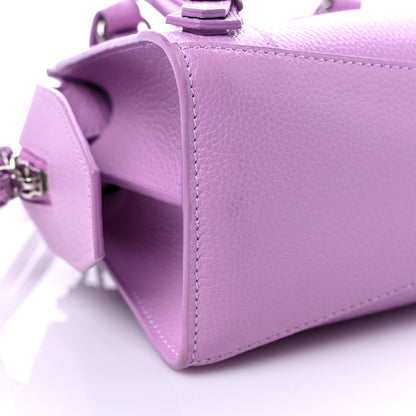 Balenciaga Grained Calfskin Neo Classic Silver Hardware Mini City Lilac 7 of 9