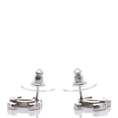 Chanel Crystal CC Earrings Silver 3 of 6