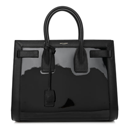 Saint Laurent Patent Calfskin Small Sac de Jour Black 1 of 12