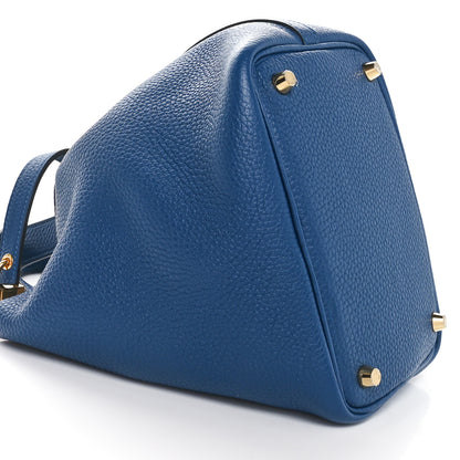 Hermes Taurillon Clemence Picotin Lock 18 PM Deep Bleu 9 of 11