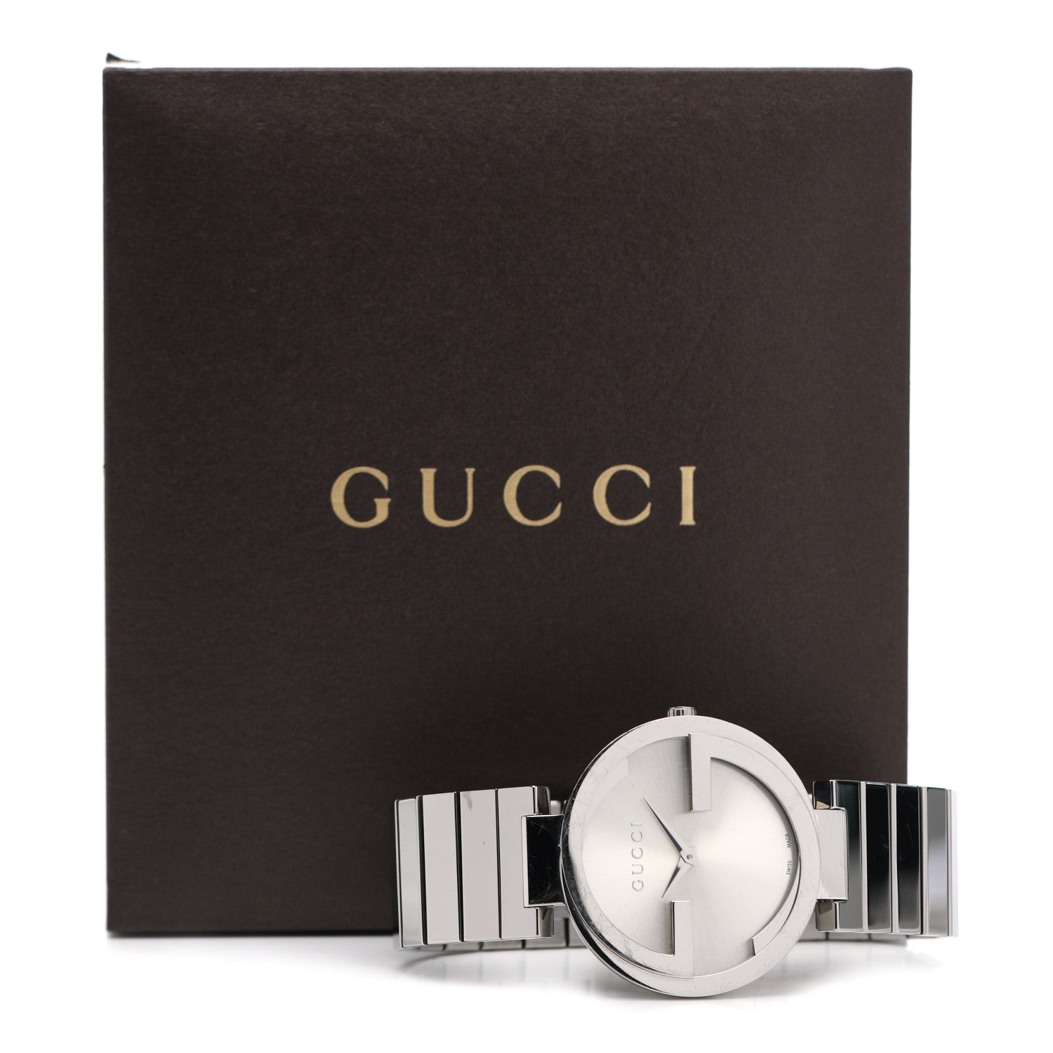 Gucci Stainless Steel 37mm Interlocking G Quartz Watch 6 of 6