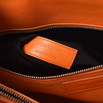 Saint Laurent Calfskin Small Sac De Jour Mandarine 7 of 13