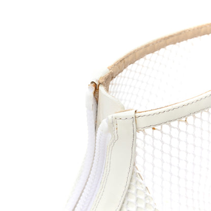 Jimmy Choo Mesh Patent Kix 100 Boots 39 White 9 of 10