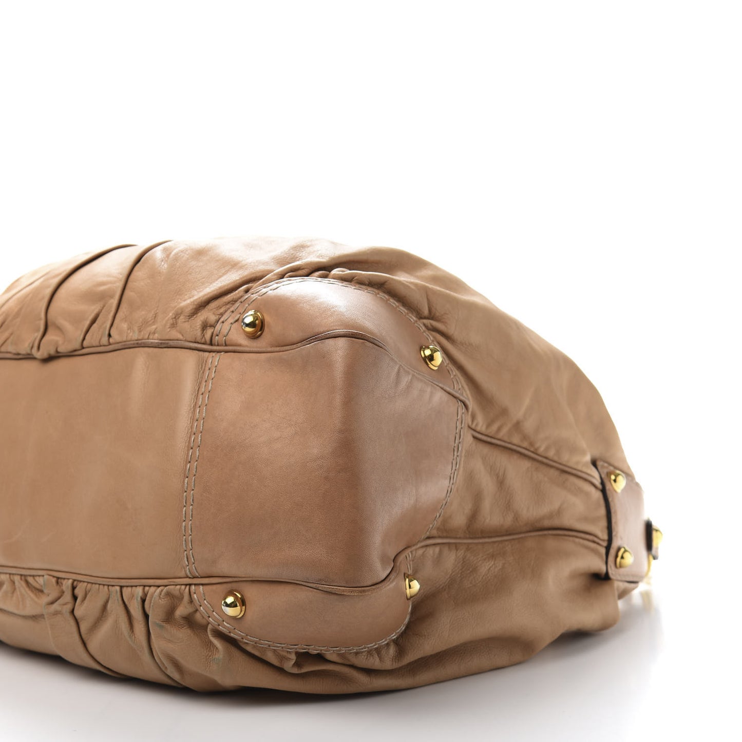 Calfskin Large Jockey Hobo Tan