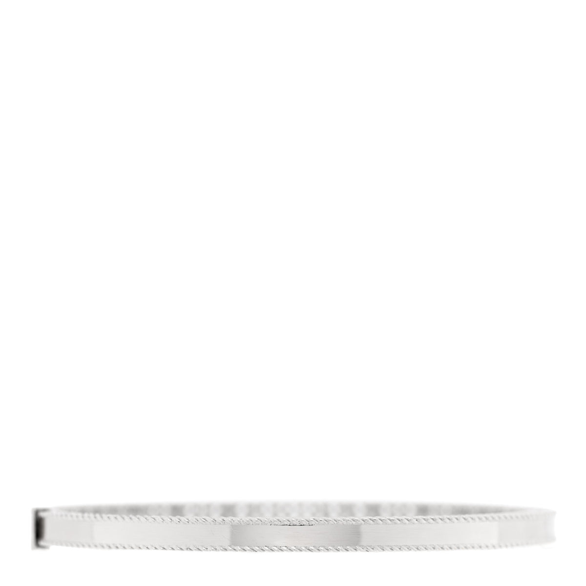 Roberto Coin 18K White Gold Diamond Symphony Princess Oval Bangle Bracelet 2 of 4