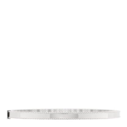 Roberto Coin 18K White Gold Diamond Symphony Princess Oval Bangle Bracelet 2 of 4