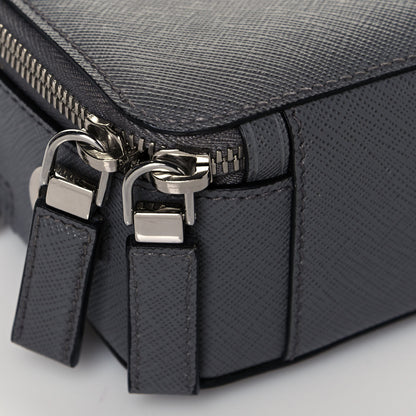 Prada Saffiano Travel Medium Brique Crossbody Bag Marmo 9 of 12