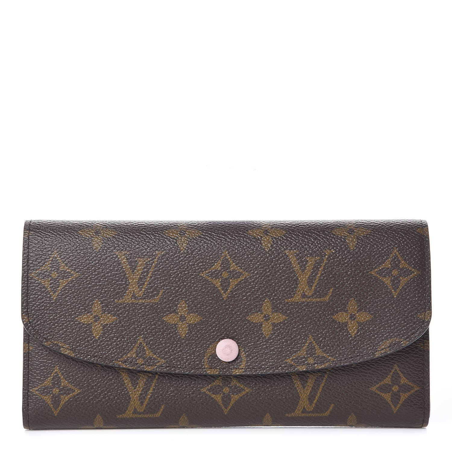 Louis Vuitton Monogram Emilie Wallet Rose Ballerine 1 of 8