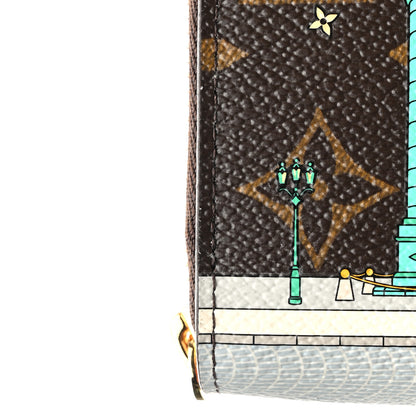 Louis Vuitton Monogram 2022 Christmas Animation Paris Zippy Wallet Pink 8 of 8