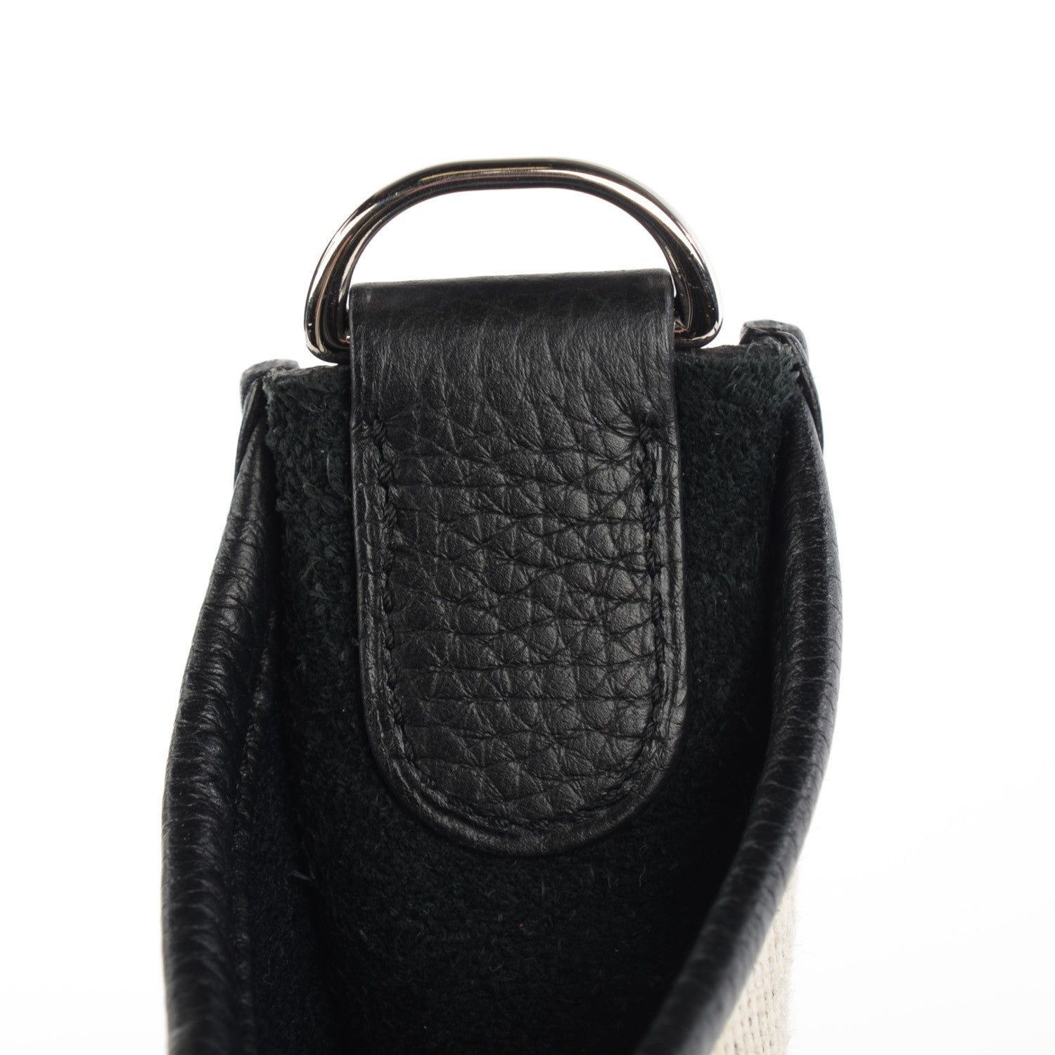 Hermes Toile Taurillon Clemence Evelyne III GM Ecru Black 14 of 14
