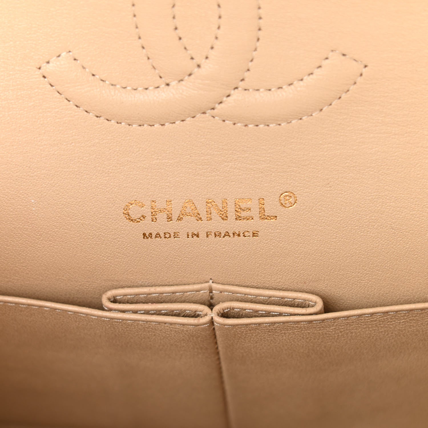 Chanel Caviar Quilted Medium Double Flap Beige 5 of 11