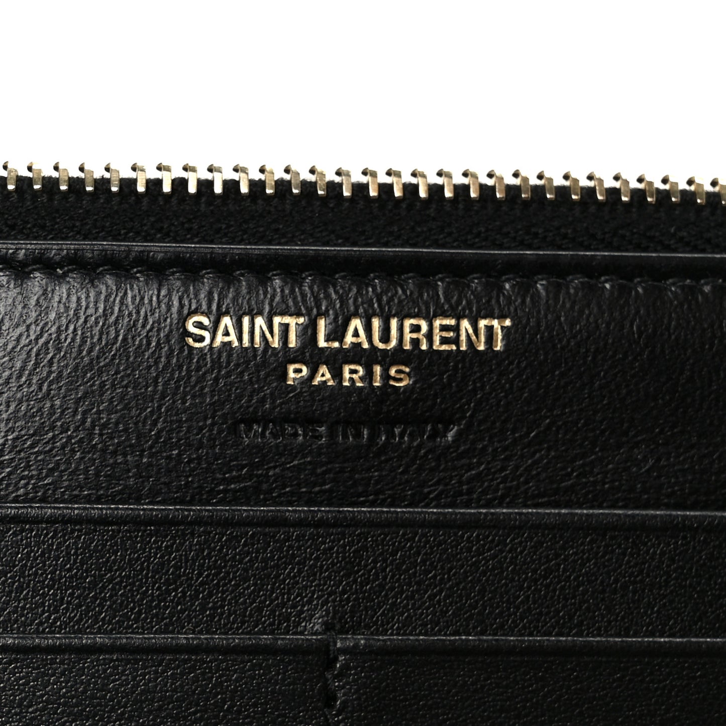 Shiny Calfskin Crocodile Embossed Monogram Uptown Wallet Black