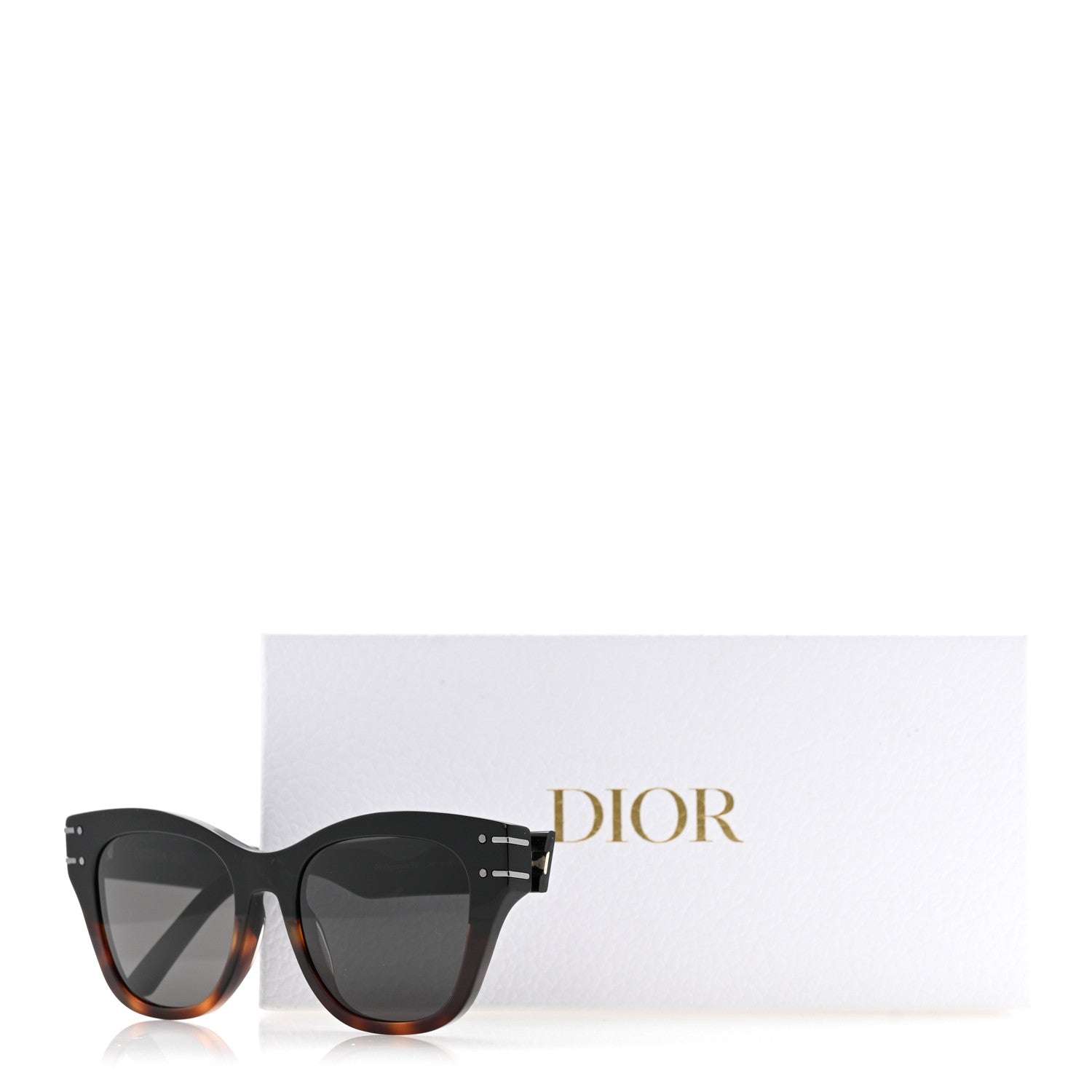 Christian Dior Acetate Diorsignature B41 Sunglasses Black Tortoise 7 of 7