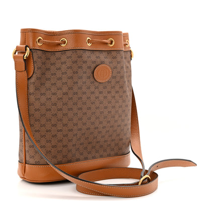 Gucci X DISNEY Mini Vintage GG Supreme Monogram Bucket Bag Beige Vintage Sun Oil 3 of 10