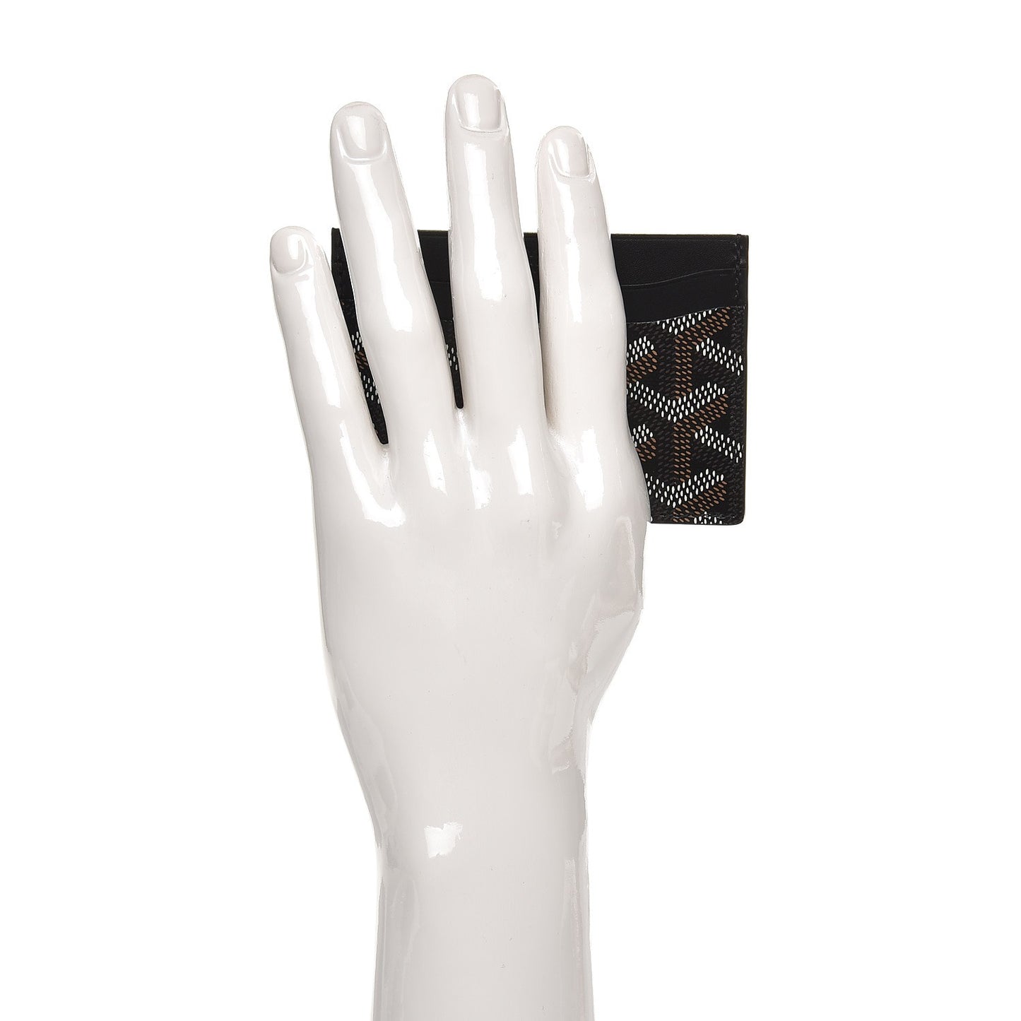 Goyardine Saint Sulpice Card Holder Black