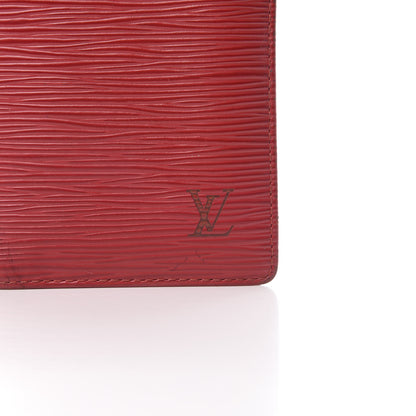 Louis Vuitton Epi Checkbook Organizer Wallet Castillan Red 8 of 10