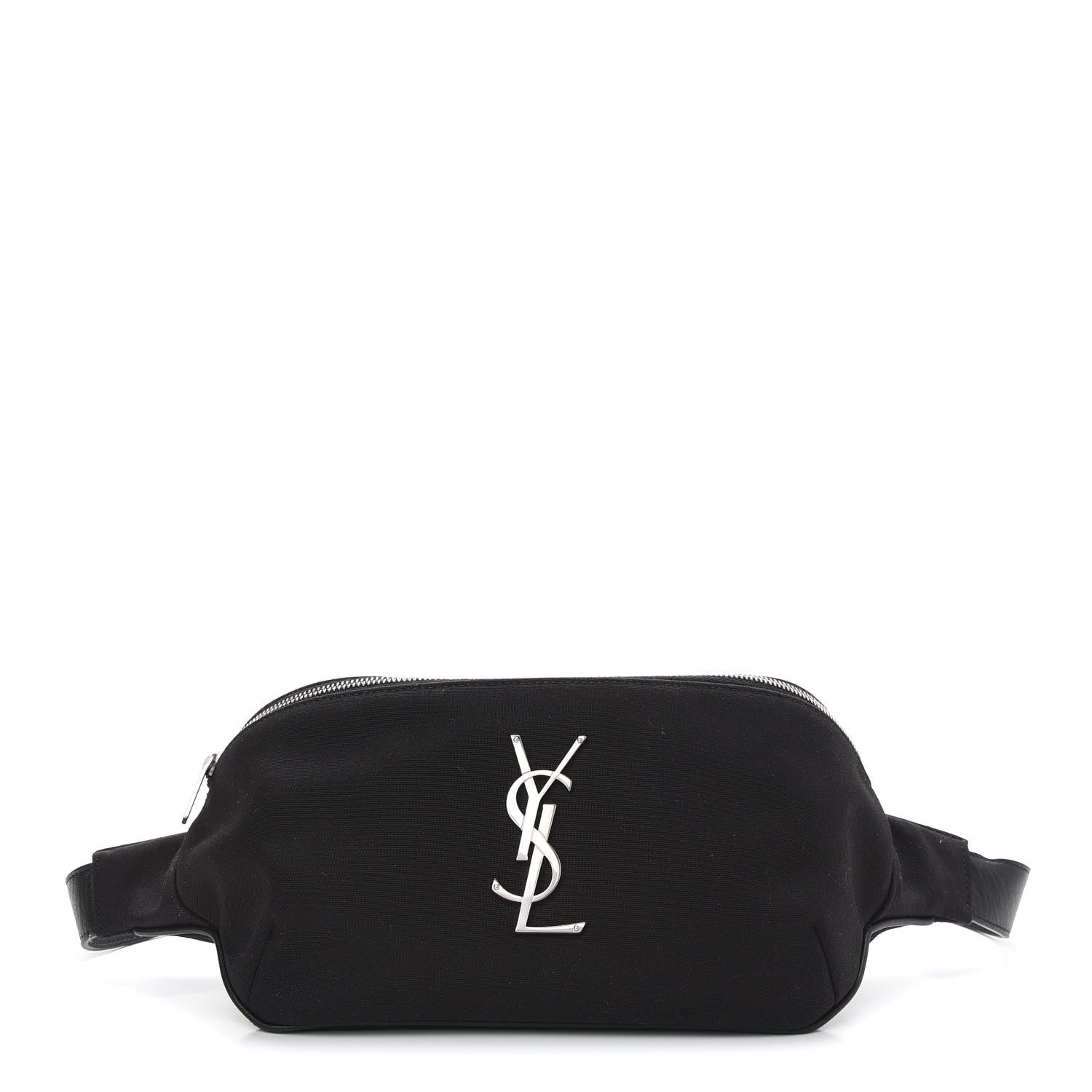 Saint Laurent Canvas Monogram Belt Bag Black 1 of 9