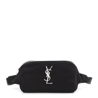 Saint Laurent Canvas Monogram Belt Bag Black 1 of 9