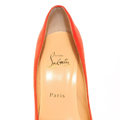 Christian Louboutin Suede Pigalle Follies 100 Pumps 36.5 6.5 Papaye 7 of 7