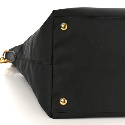 Prada Tessuto Nylon Saffiano Tote Black 7 of 10