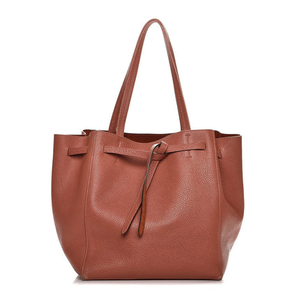 Celine Soft Grained Calfskin Small Belt Cabas Phantom Brick 1 of 16