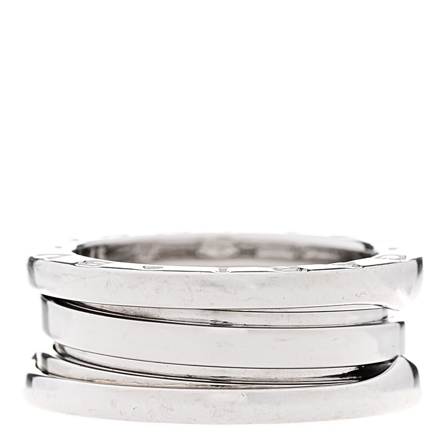 18K White Gold B.Zero1 Two-Band Ring 49 4.75