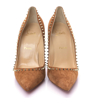 Christian Louboutin Veau Velours Anjalina 100 Pumps 39 Macchiato 2 of 7