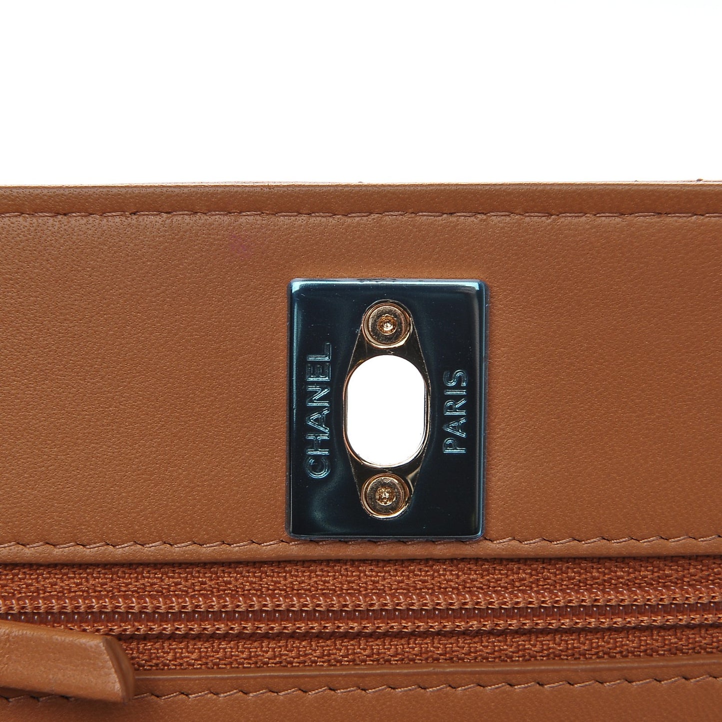 Lambskin Quilted Trendy CC Wallet On Chain WOC Camel