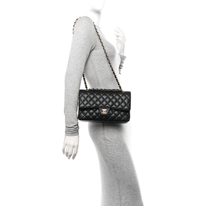 Chanel Caviar Quilted Medium Double Flap Black 2 of 11