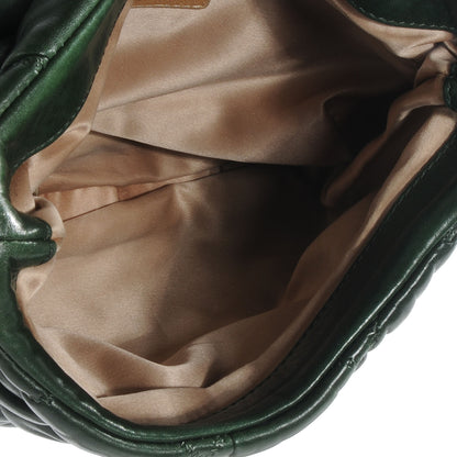 Chanel Lambskin Bubble Quilt Flap Bag Green 6 of 9